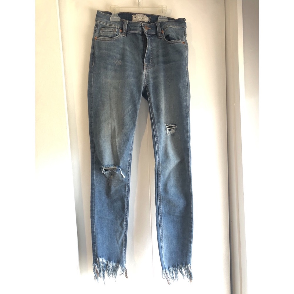 Free People, Great Heights Frayed Skinny Jeans